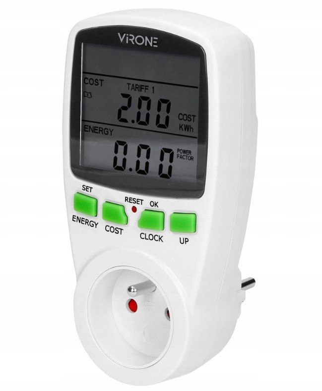 DWUTARYFOWY WATOMIERZ Z WYŚWIETLACZEM LCD I AKUMUL