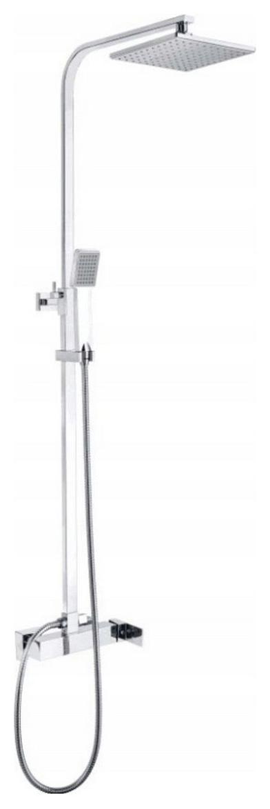 Set Sprchová Batéria S Dažďovou Súpravou, slúchadlá Chrom Cube
