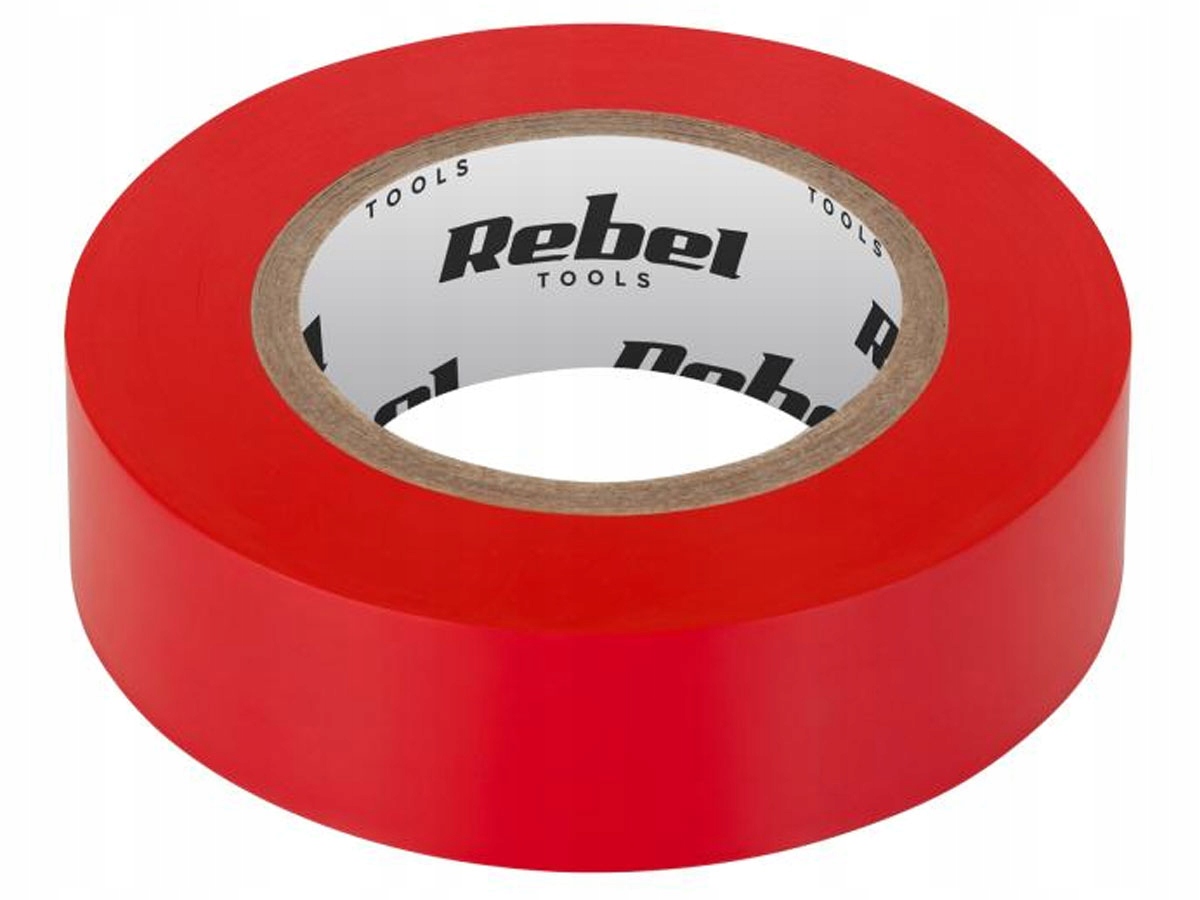 

Taśma izolacyjna klejąca 19 mm x 9m czerwona Rebel