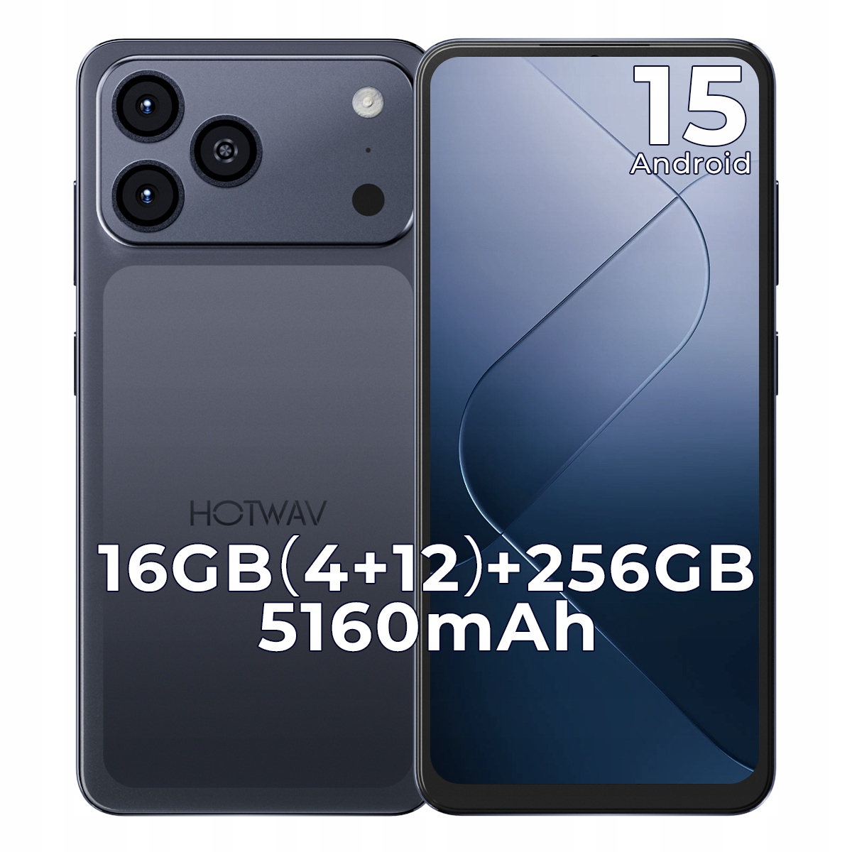 Hotwav A17 Pro Max Fekete
