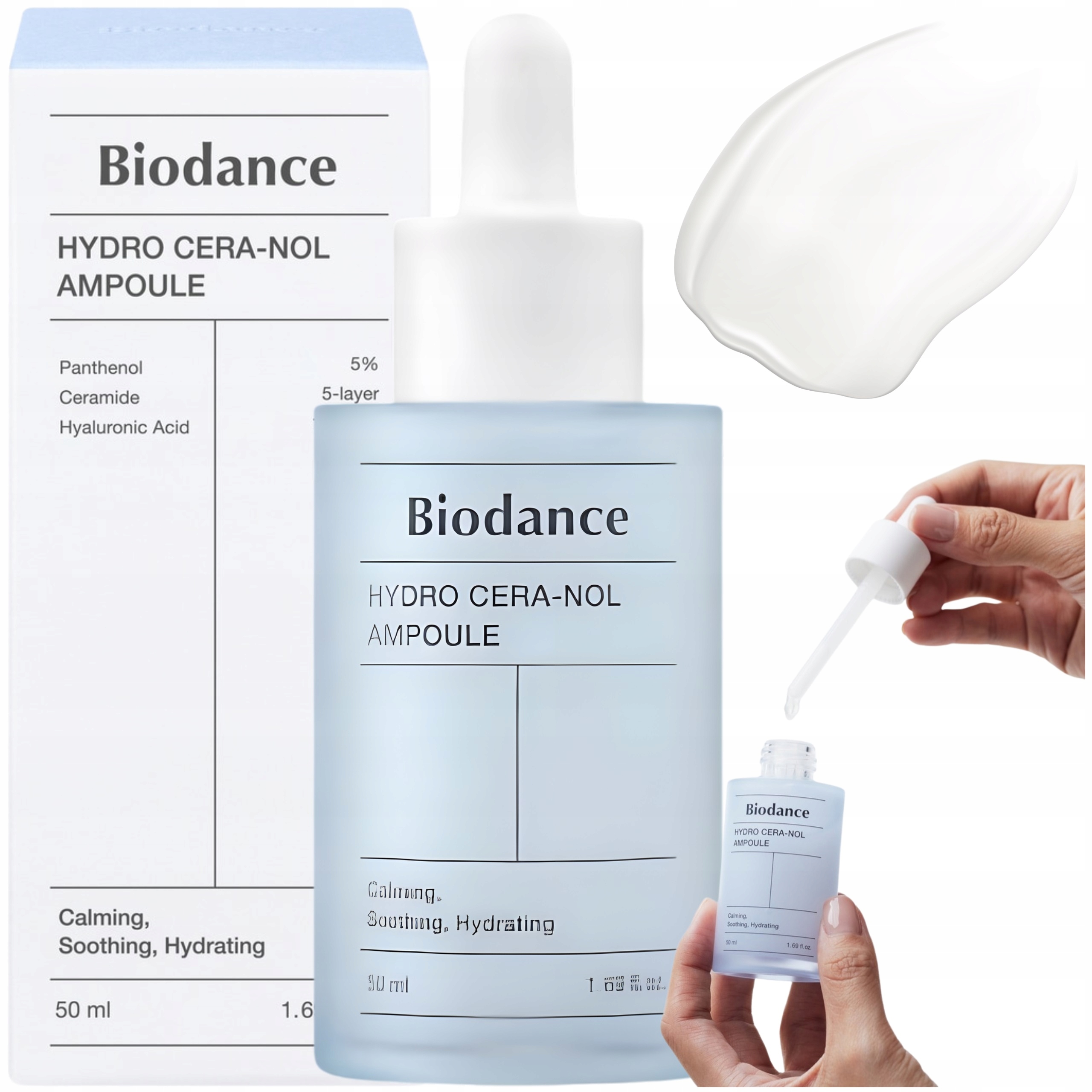 Pleťové sérum Biodance Hydro Cera-Nol Ampoule Hydratační a zklidňující 50 ml
