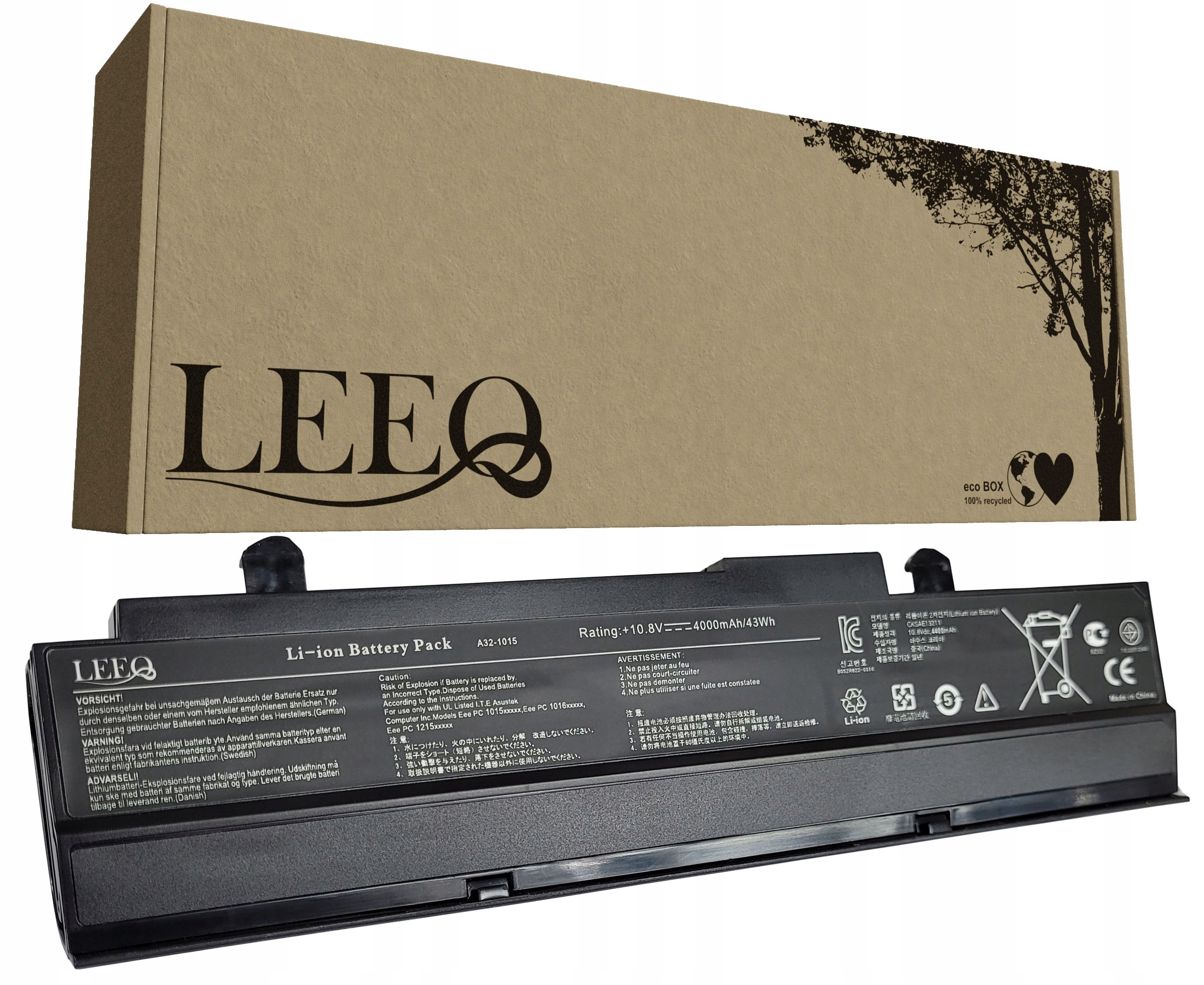 Bateria A32-1015 do ASUS Eee-PC 1015PN 1215B 1215N