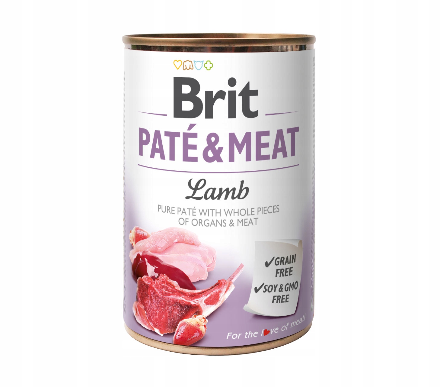 Levně Brit Premium Vlhké krmivo pro psy Adult Pate&meat Jehněčí 24x400 g