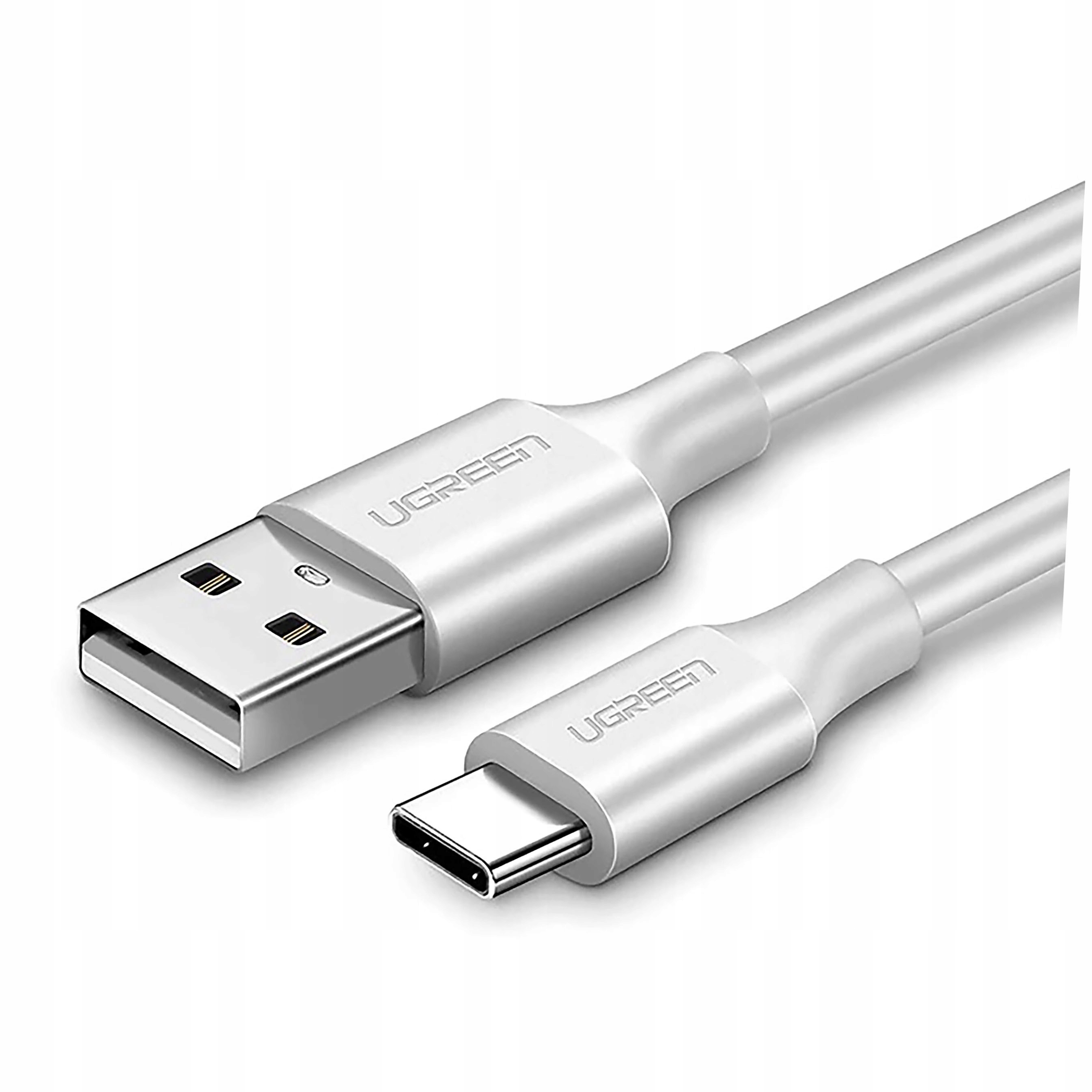 Kabel Ugreen US287 60121 Usb-a Usb-c 3A 1m biały