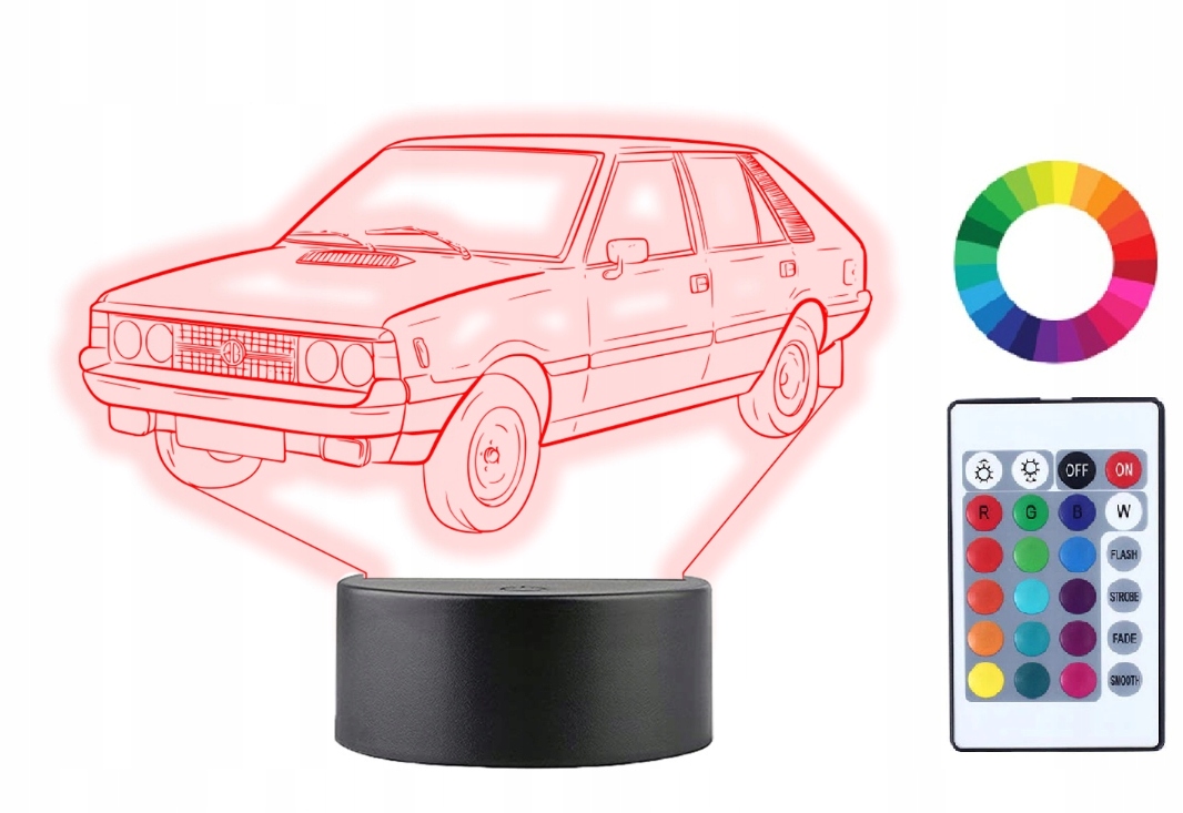 

Lampka Nocna z Imieniem Polonez Prl Led 3D Grawer