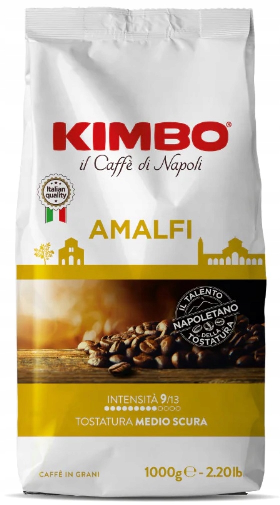 Levně Káva zrnková Arabica Kimbo Amalfi 1000 g Dárek vzorek