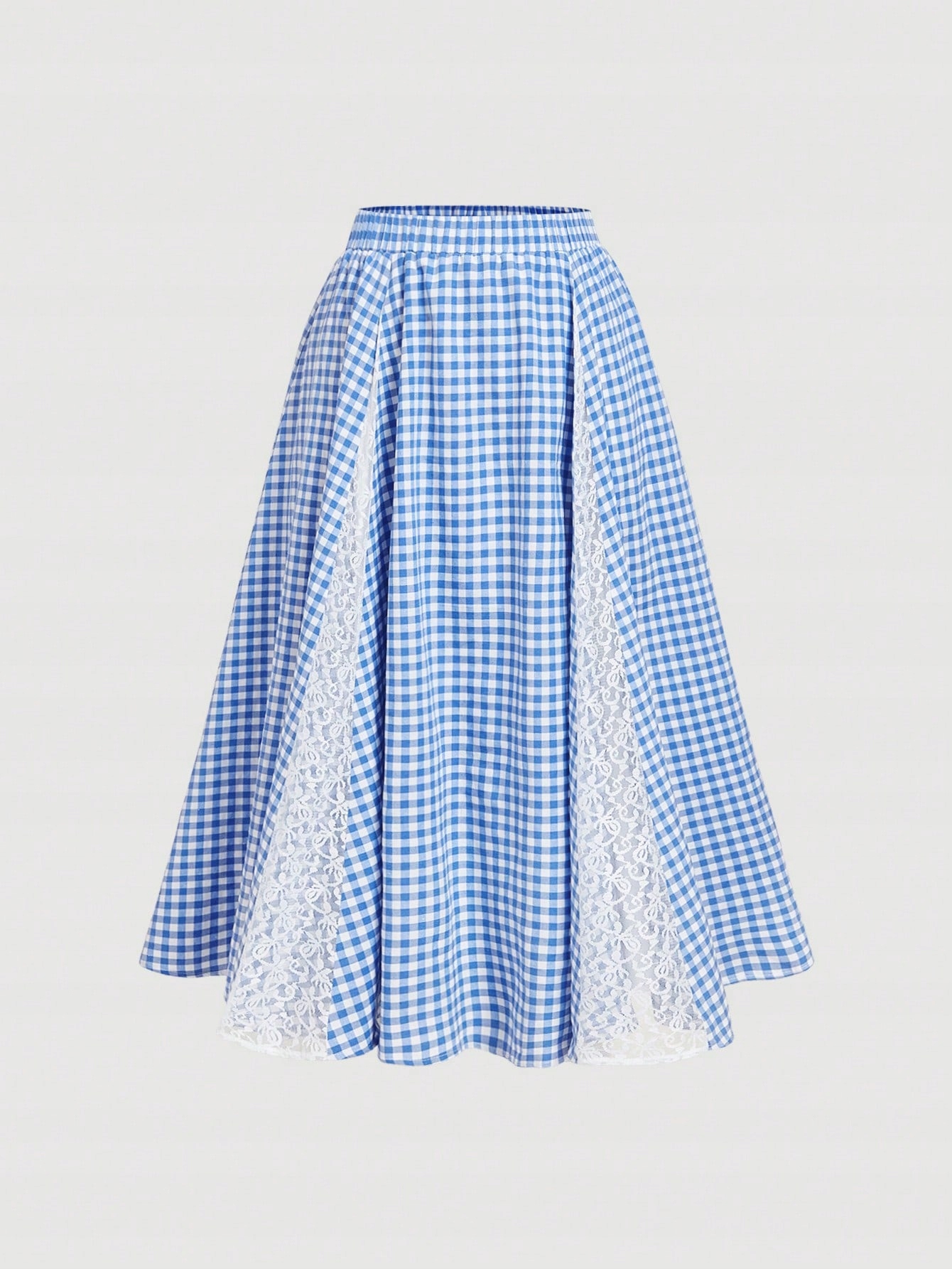 Sukně Maxi S Kostkovaným Vzorem A Vysokým Pasem Casual Shein 3XL 46
