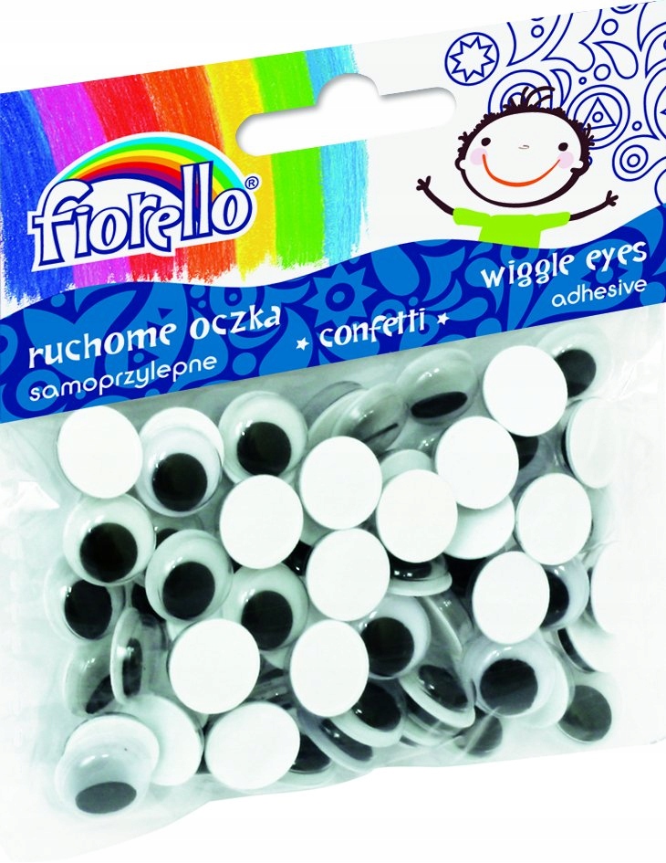 

Konfetti Cekiny Ruchome Oczka Fiorello 12mm 80szt