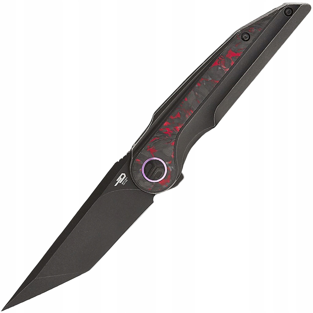 Nůž Bestech Knives Blind Fury Black Stonewash/Titanium Red Marble