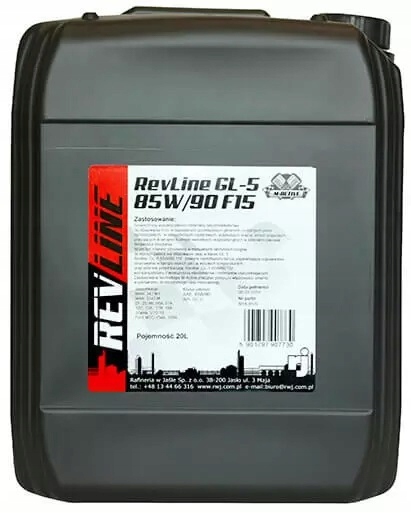 Olej przekładniowy GEAR OIL (20L) 85W90 ,API GL-5, DAF, MAN 342 M1, MB