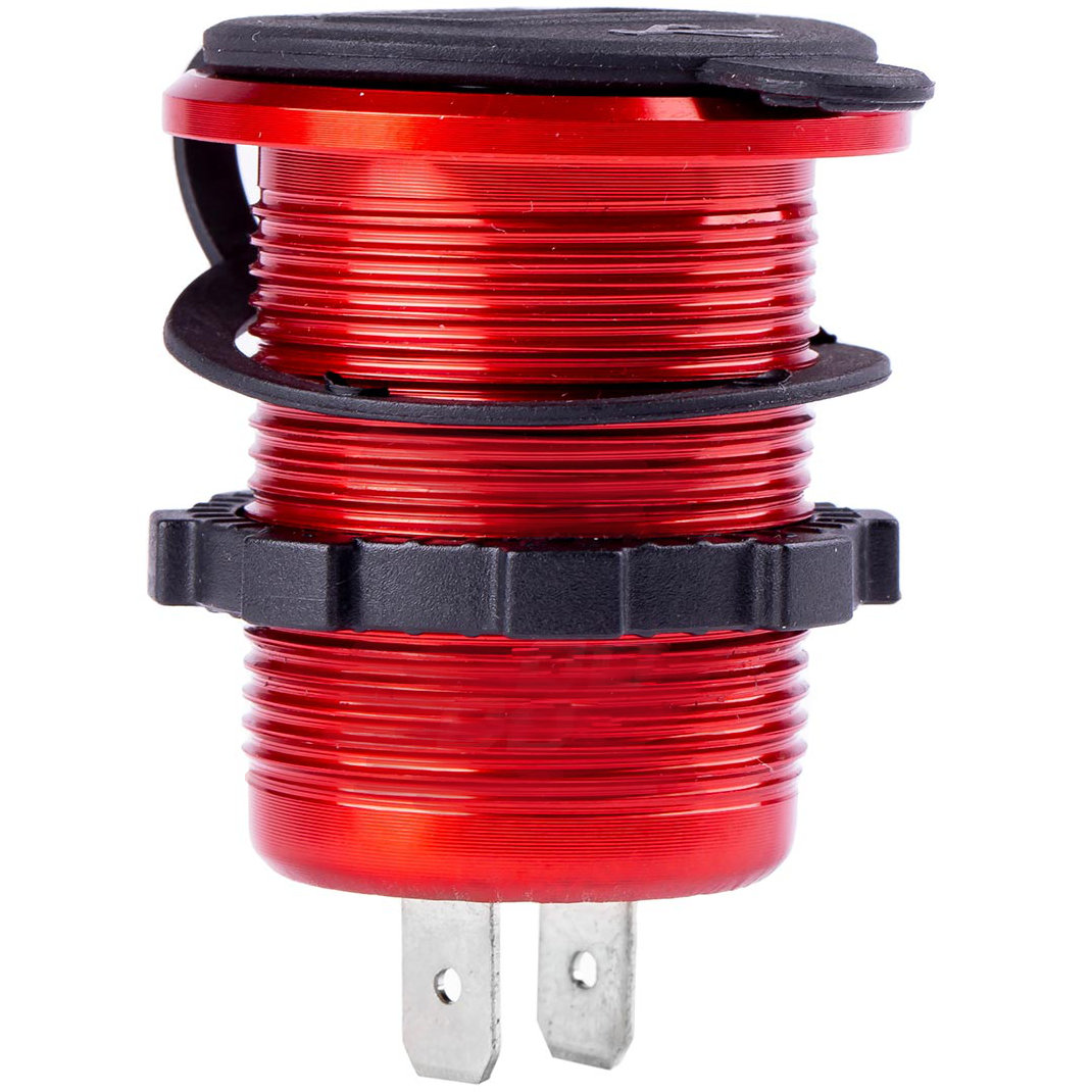 ŁADOWARKA SAMOCHODOWA 2xUSB 5V 1/2.1A czerwona Producent Amio