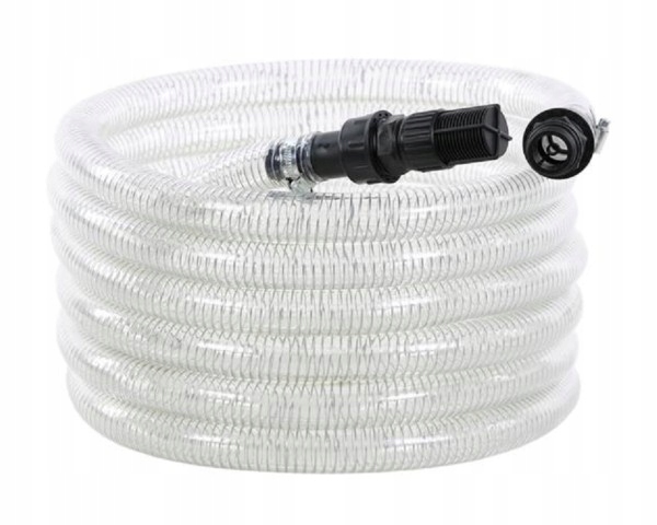 WĄŻ SSĄCY ZBROJONY Z ZAWOREM ZWROTNYM 7 METR WĄŻ-27