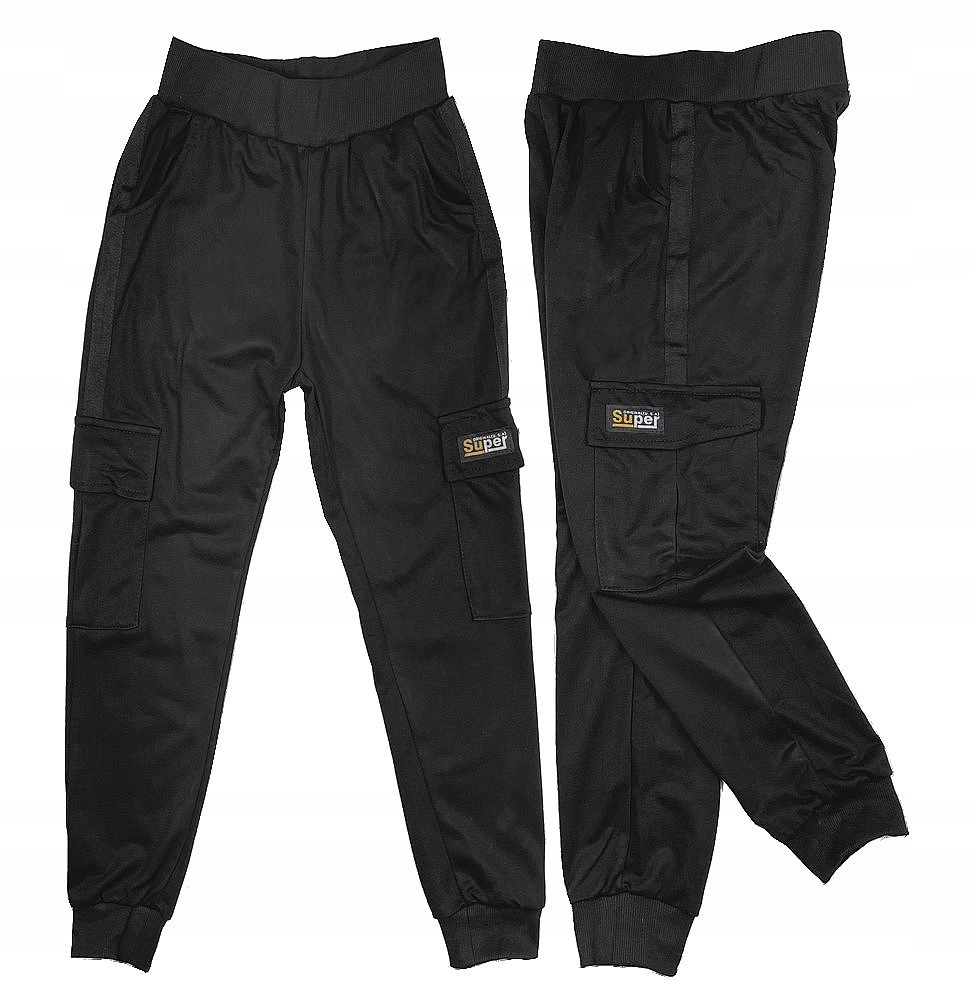 

Spodnie bojówki dresowe r 140 cm Black
