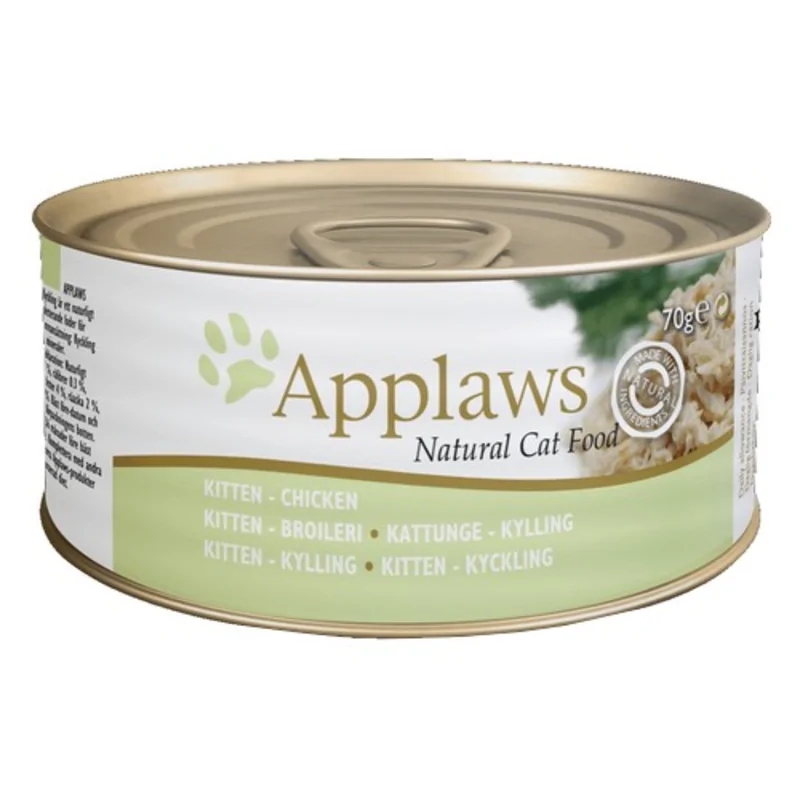 Levně 9X Applaws Cat Kitten vlhké krmivo pro koťata Kuře 70 g