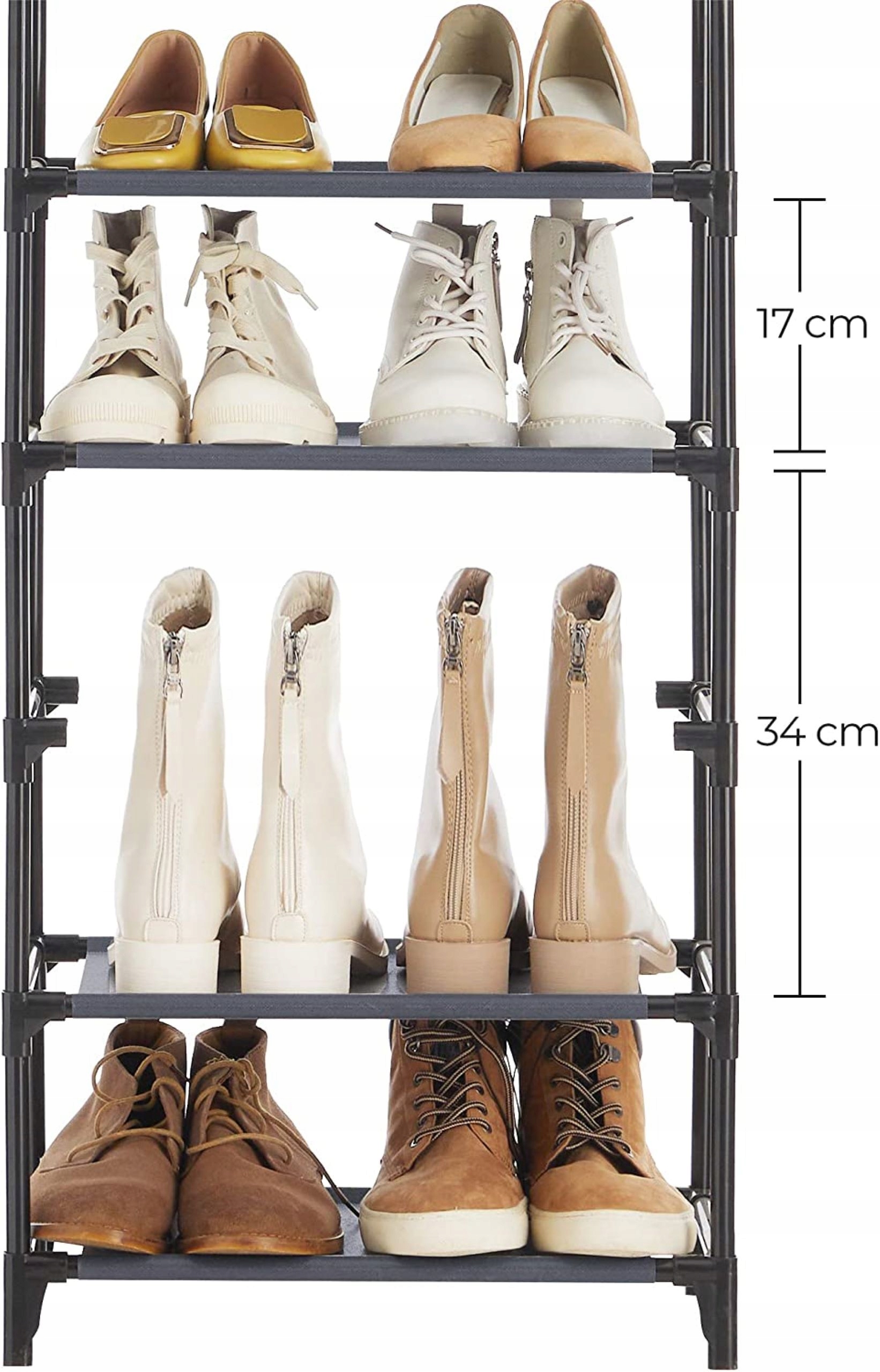 SZAFKA NA BUTY PÓŁKA STOJAK REGAŁ ORGANIZER WĄSKA Wysokość mebla 145 cm