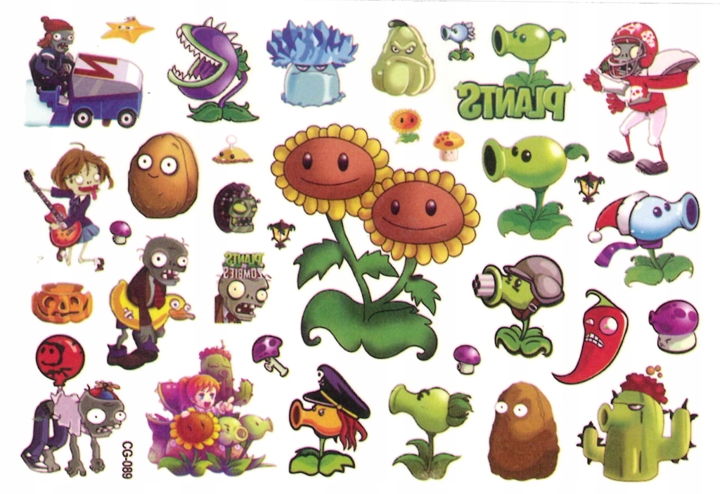 

Tatuaże zmywalne dla dzieci Plants CG089