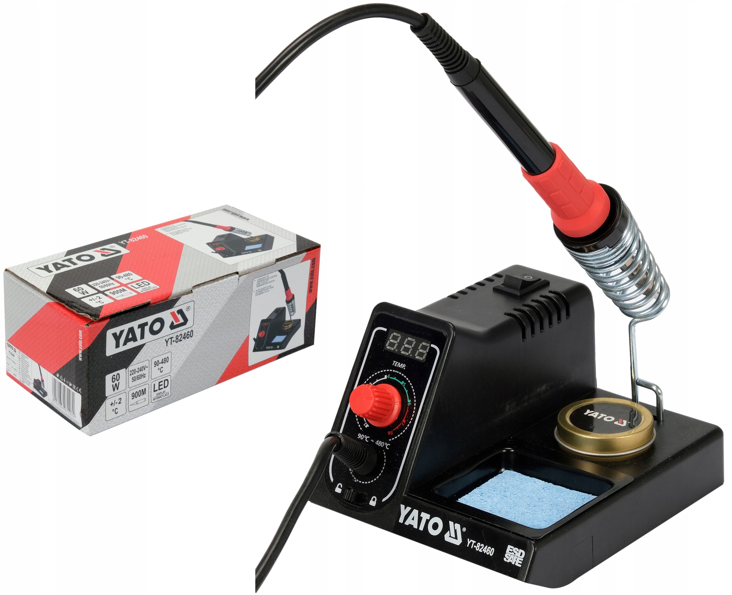 

Stacja Lutownicza Lutownica 60W LCD Grot 900M Yato