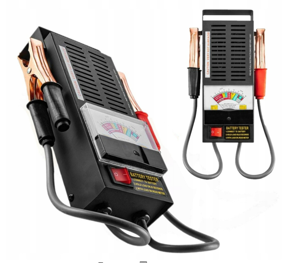 TESTER MIERNIK AKUMULATORÓW ANALOGOWY 100A 6-12V TARCZA DO ODCZYTU NEO