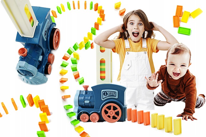 ZABAWKA DLA DZIECI CIUCHCIA NA BATERIE Z KLOCKAMI Bohater Inny