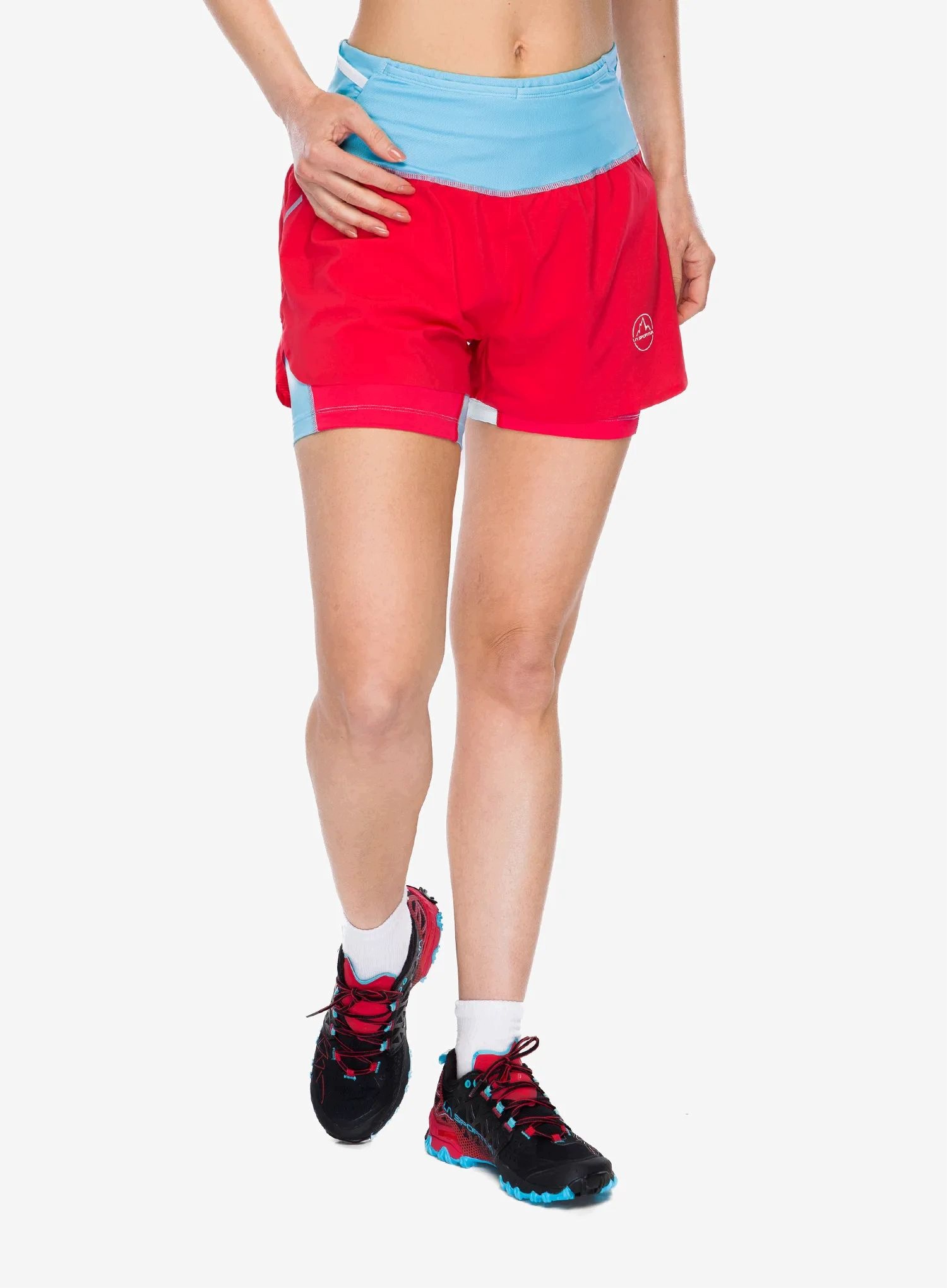 Spodenki do biegania damskie La Sportiva Ultra Distance Shorts hibiscus L