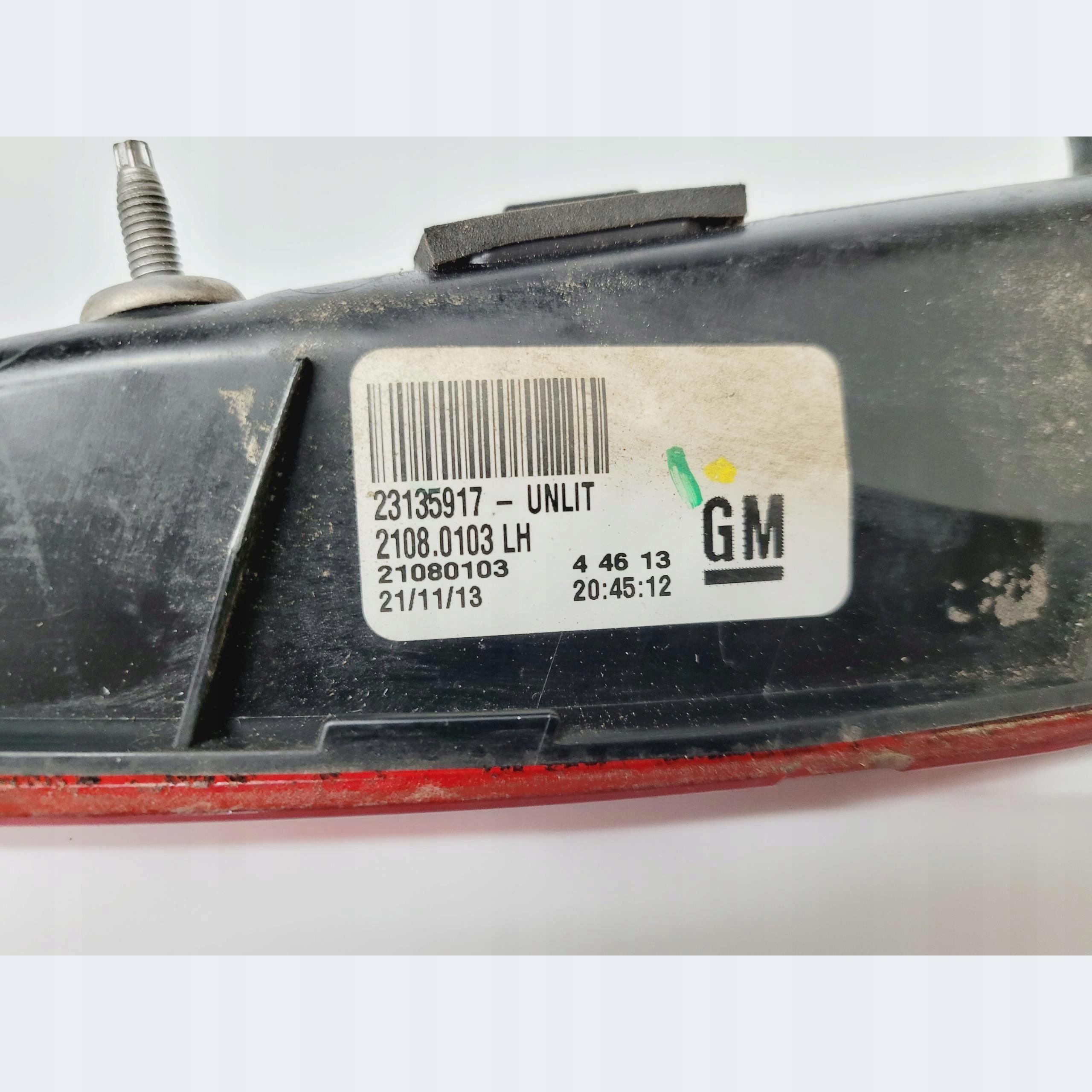 light bonnet left rear part OPEL INSIGNIA A LIFT HB