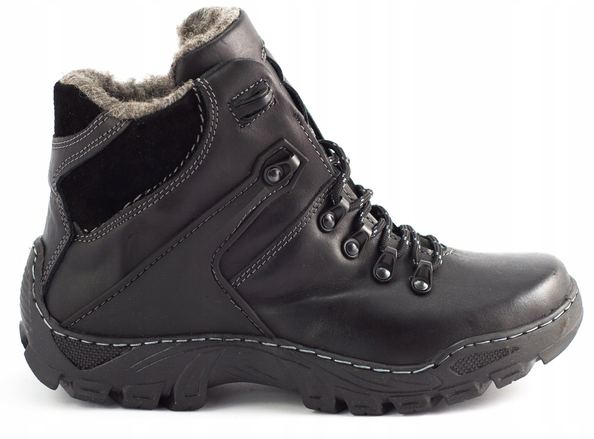 

Buty Zimowe Trekkingowe Ocieplane Skóra 119 Cz 40