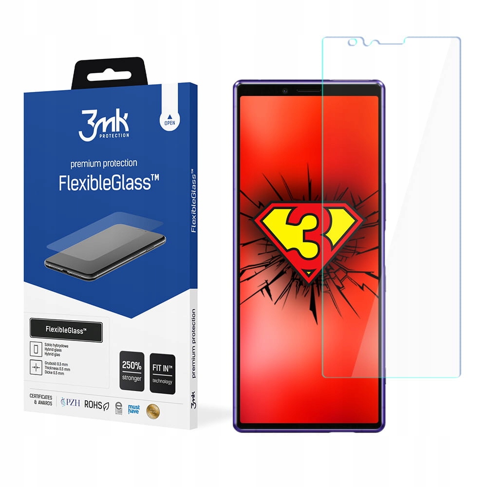 Szkło hybrydowe 3mk FlexibleGlass™ na Sony Xperia 1 3mk Protection