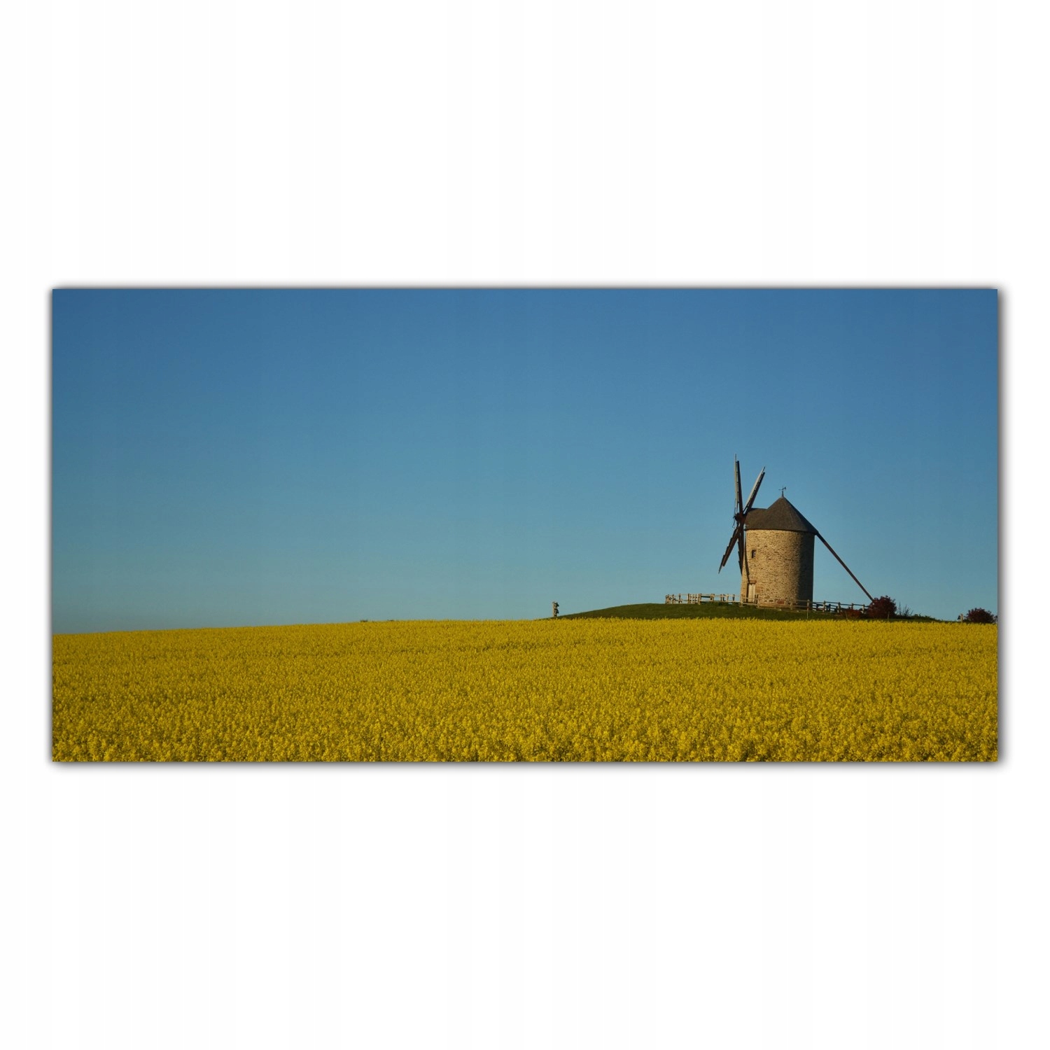 

Obraz na szkle Foto Młyn Wieś Farma Pole 120x60