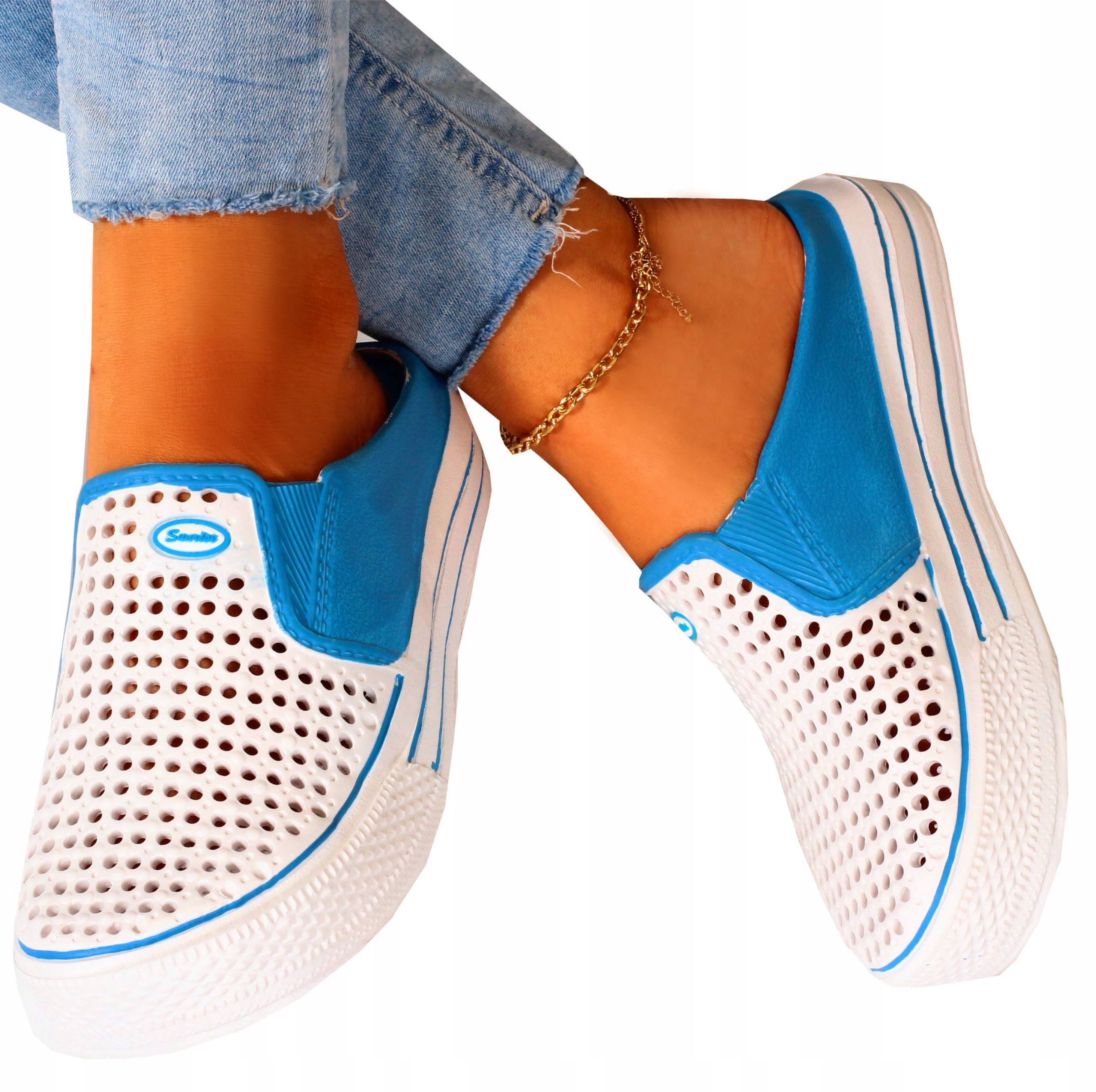 DAMSKIE KLAPKI KROKSY BUTY LEKKIE CHODAKI PIANKOWE