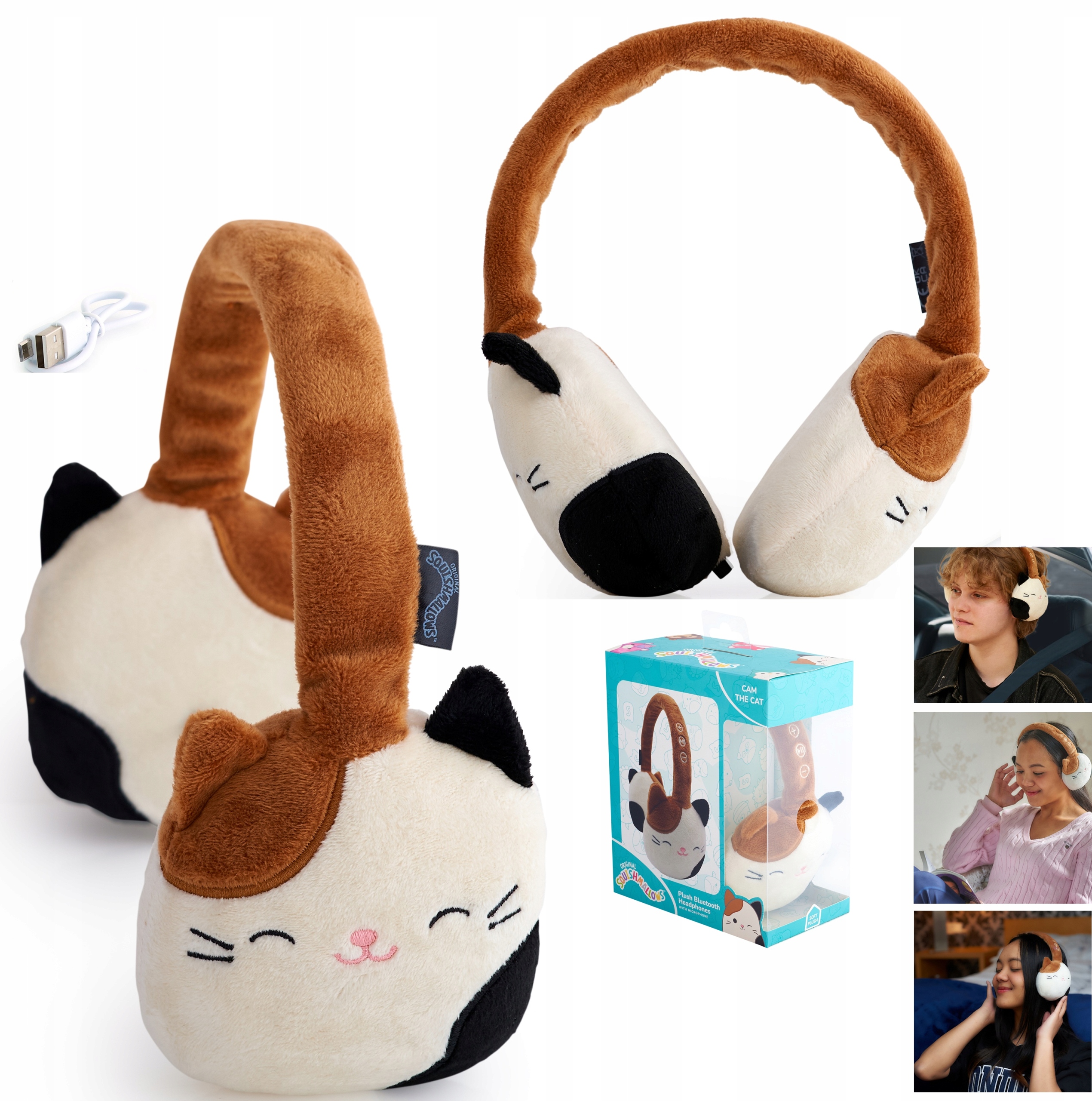 Squishmallows Sluchátka do uší Bluetooth pro chytré telefony pro děti