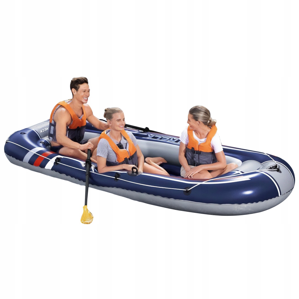 Duży Ponton Dmuchany Turystyczny do Pływania Wiosła Pompka Bestway 61110