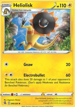 Karta Pokemon Heliolisk (FST 099)