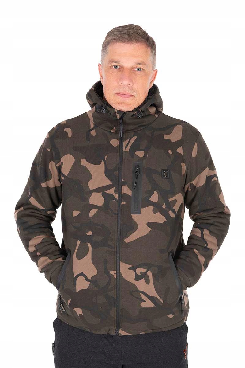 Fox Camo Full Zip Prem Sherpa 310 Hoodie r.L Bluza