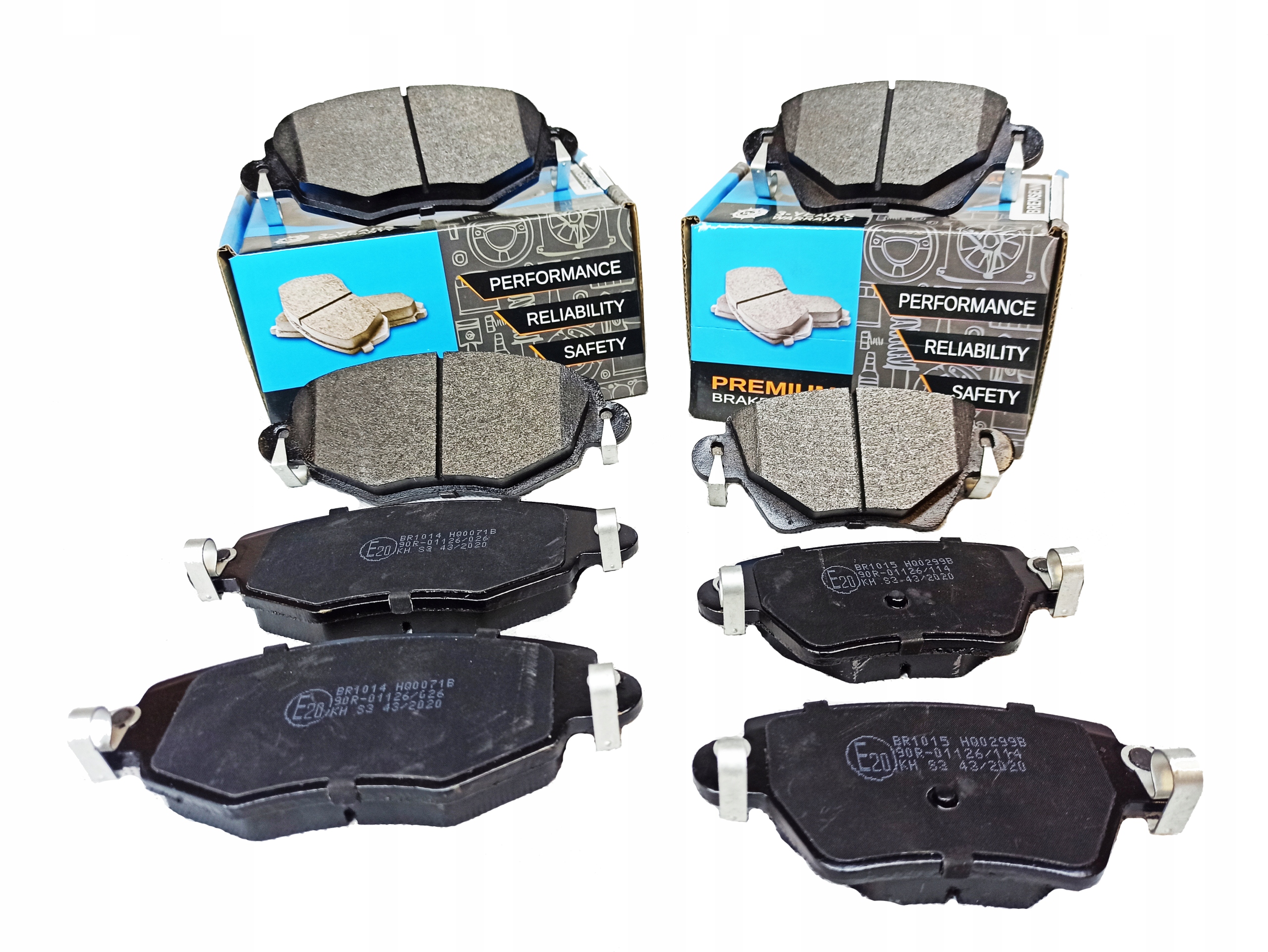 KLOCKI HAMULCOWE PRZÓD+TYŁ FORD MONDEO MK3 III