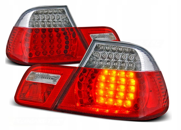 LED ŽIAROVKY BMW 3 E46 KUPÉ 99-03 RED WHITE LED