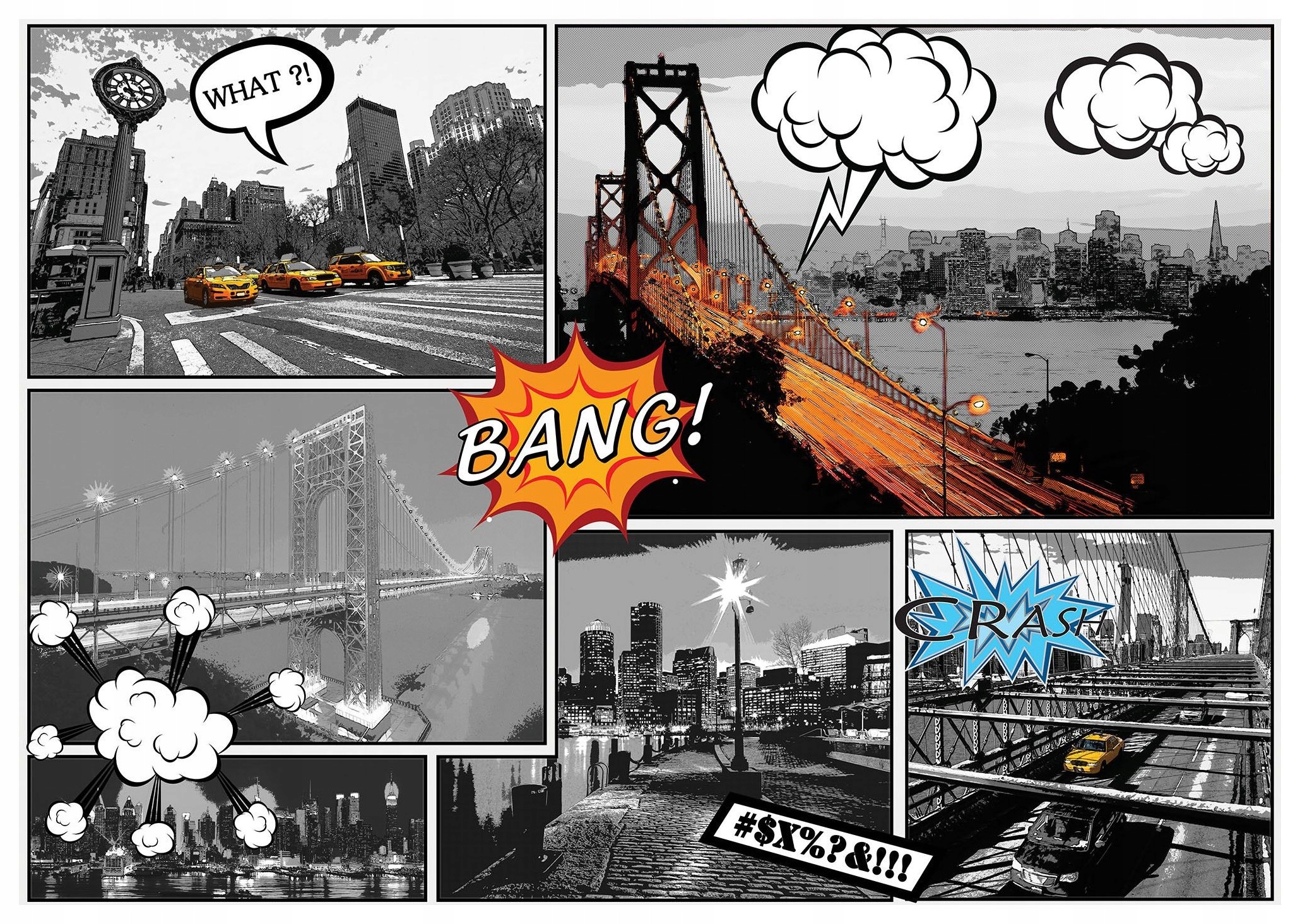 Fototapeta What Bang Crash Energia emócií vinylová 416x290 lepidlo