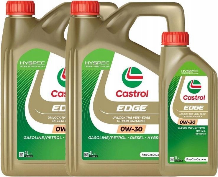 CASTROL EDGE 0W30 API SN ACEA C3 9L