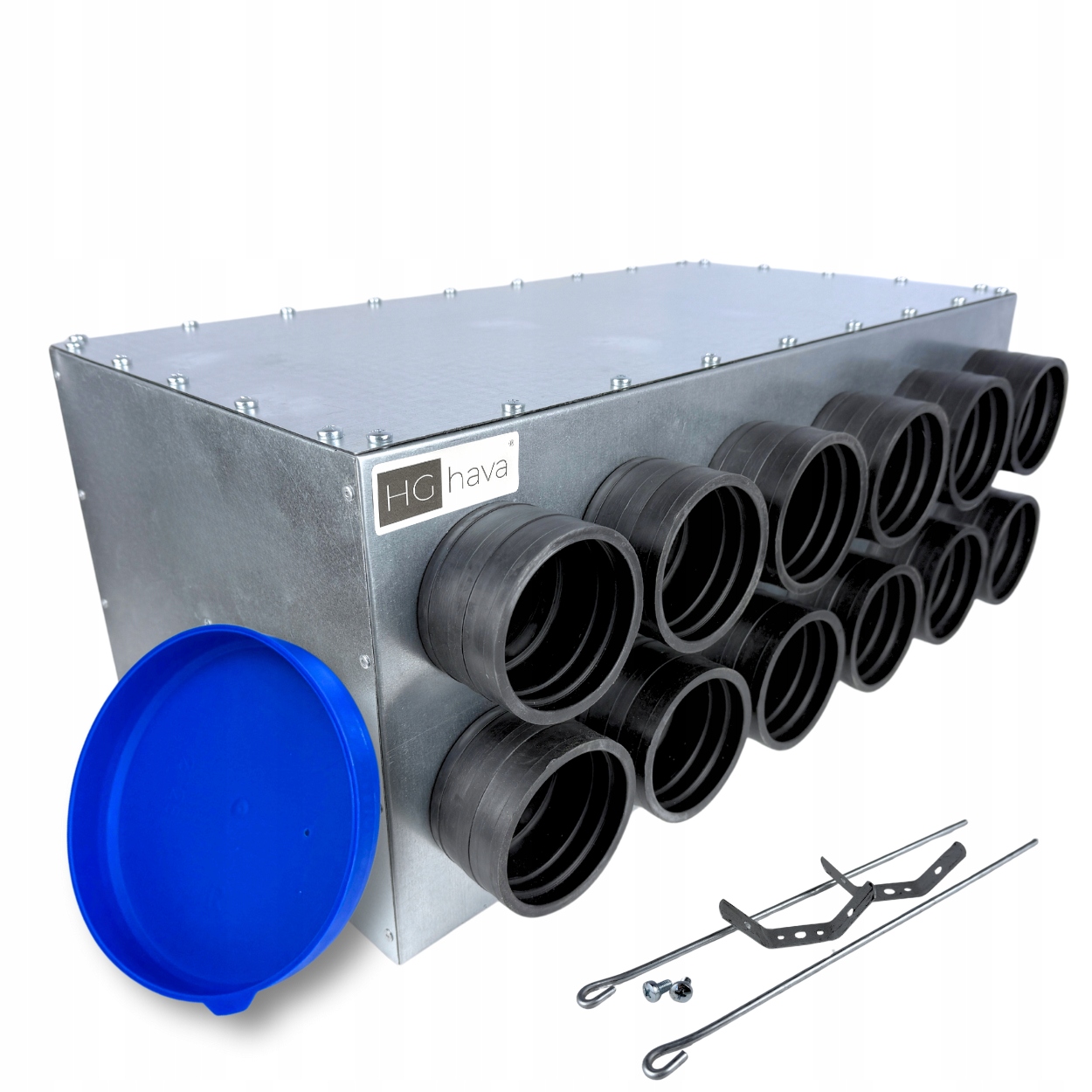 Rozvodná skříň průchozí rozdělovač ventilace fi160 12x75 mm