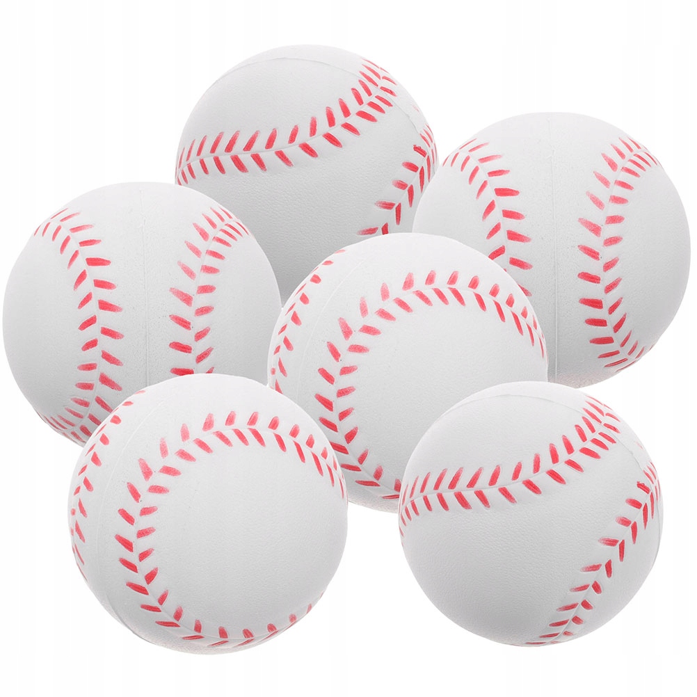 6 Szt. Miękkie Piłki Baseballowe Z Pianki Pu Do Nauki Dla Dzieci