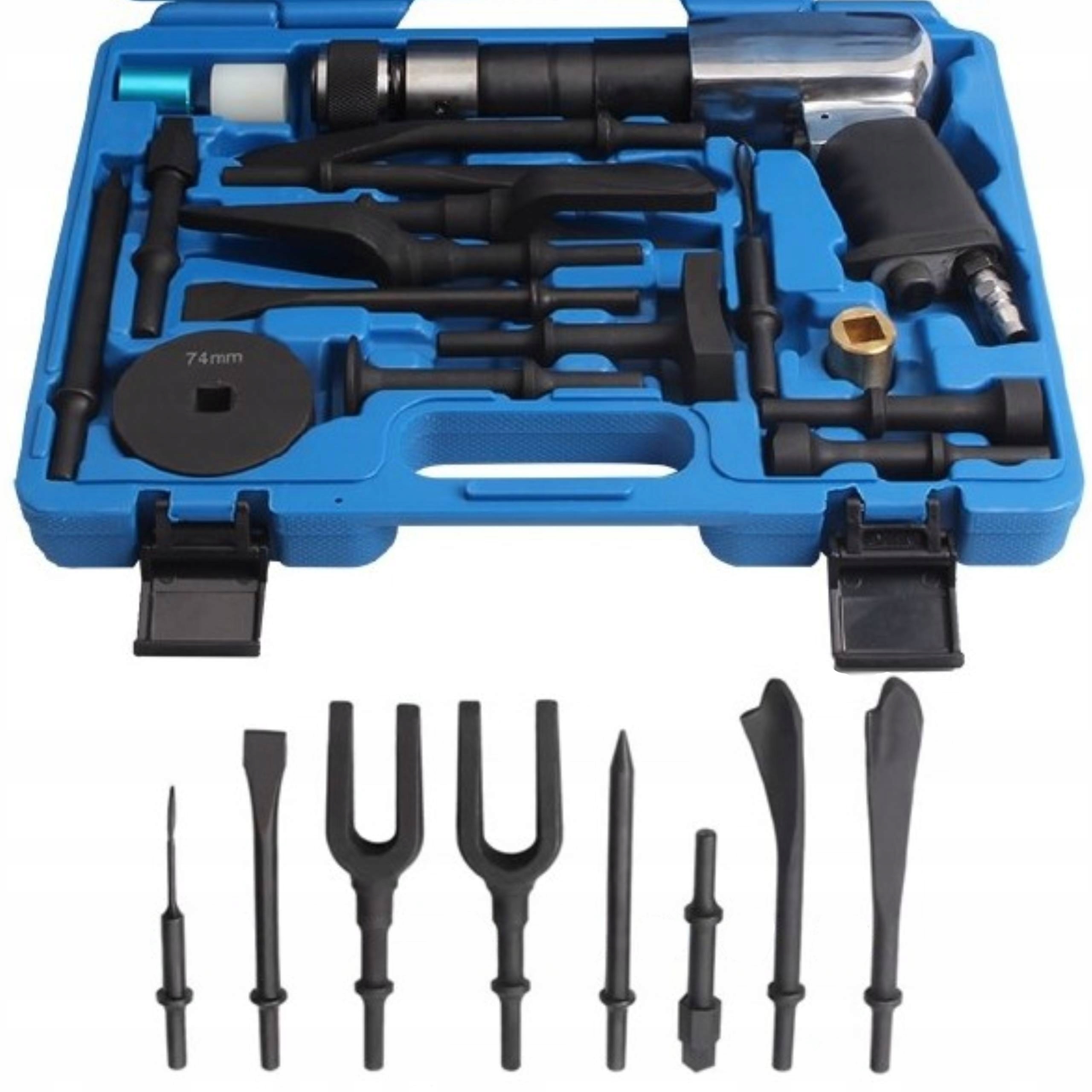 Młotek pneumatyczny Magnus z adapterami 1 kg 113 l/min