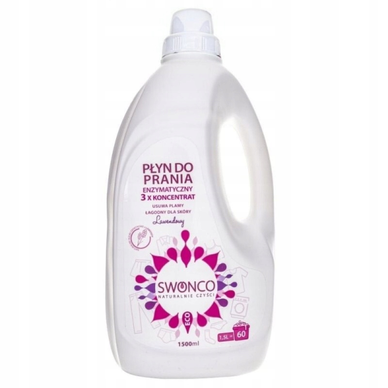Swonco Enzymatický prací prostředek s levandulí a komplexem 4 enzymů 1500 ml