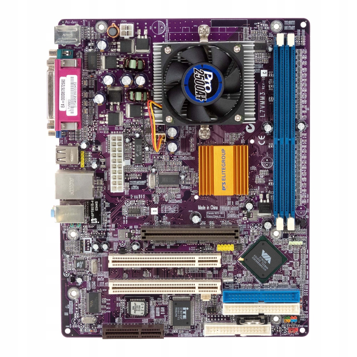 Ecs L7VMM3 REV:1.0 C Amd Athlon 1600+ Ddr Agp Pci Cnr mATX Chladič
