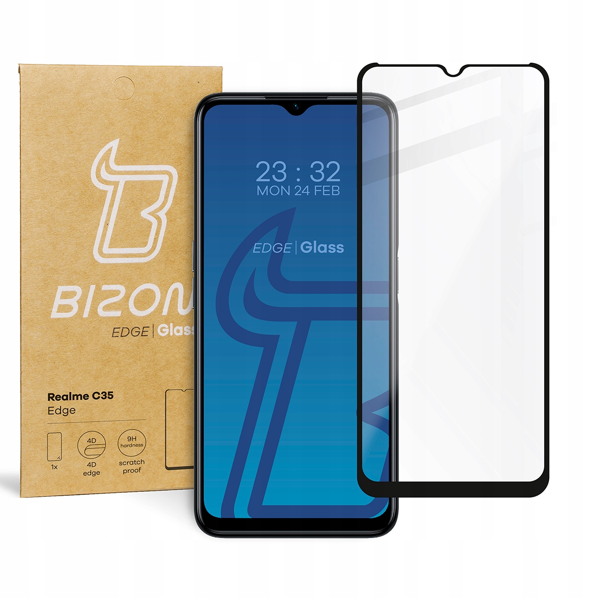 

Szkło hartowane Bizon Glass Edge do Realme C35