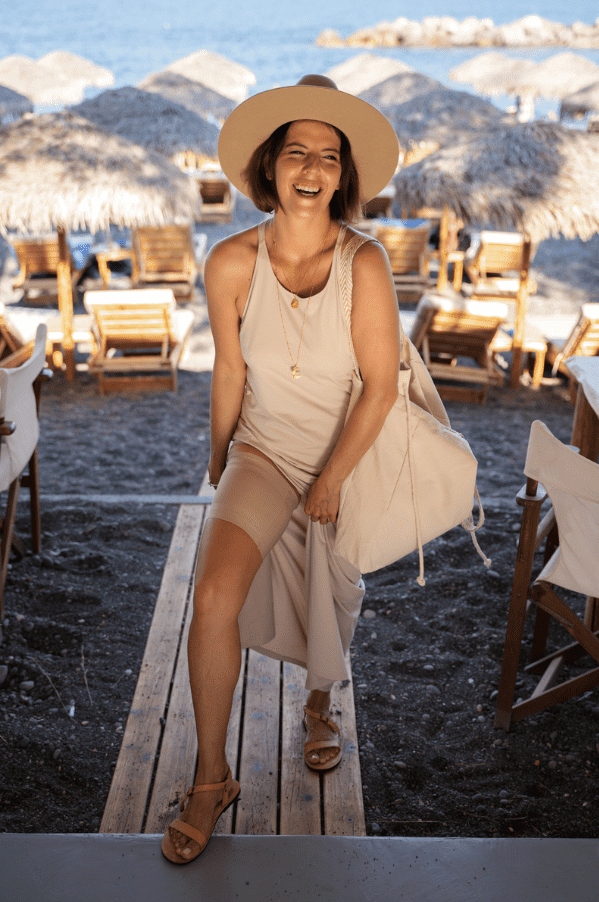 OPASKA NA UDA GABRIELLA PRZECIW OTARCIOM BEIGE 5/6 Skład materiałowy 85% poliamid 15% elastan