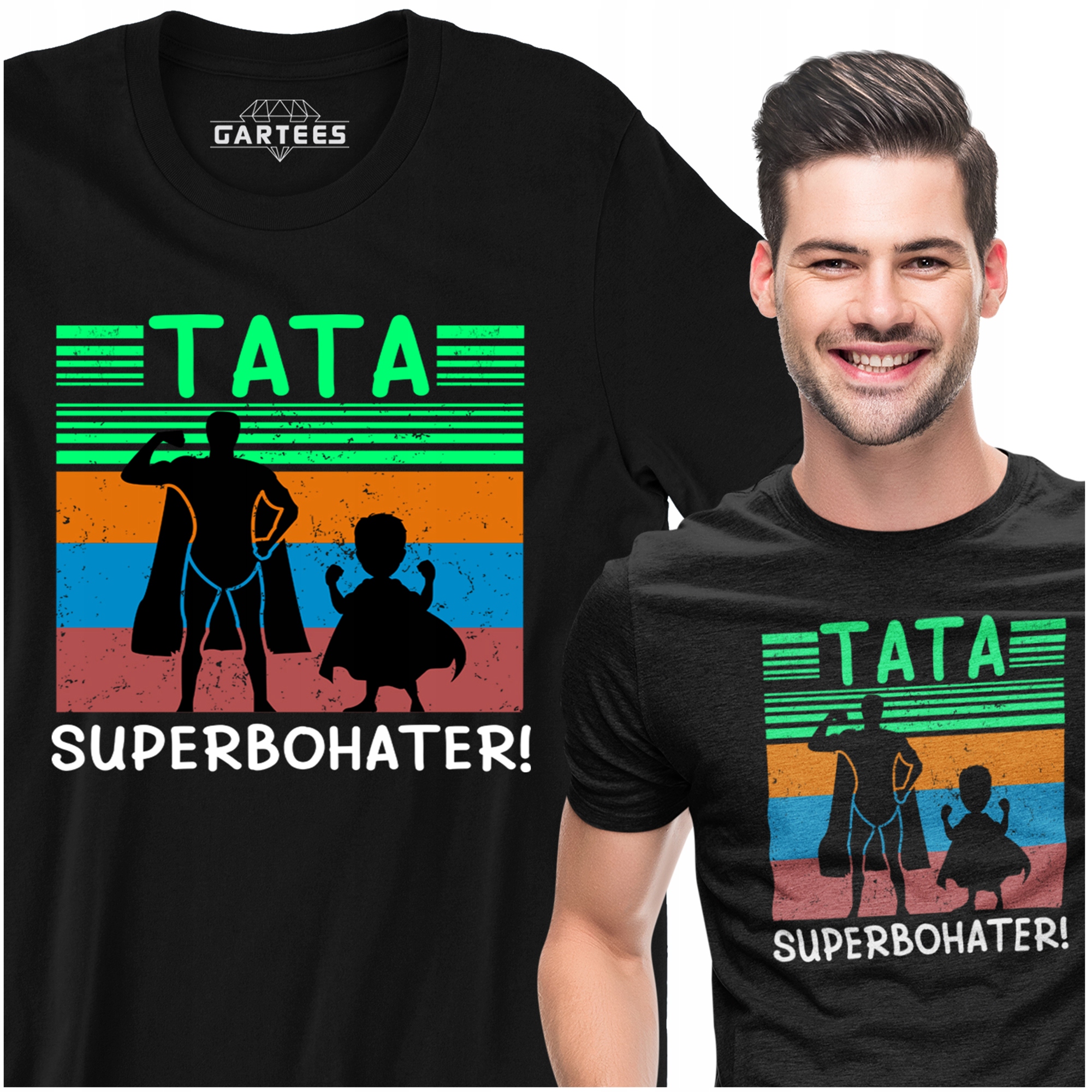 

Koszulka Prezent Tata Superbohater Na Dzień Ojca