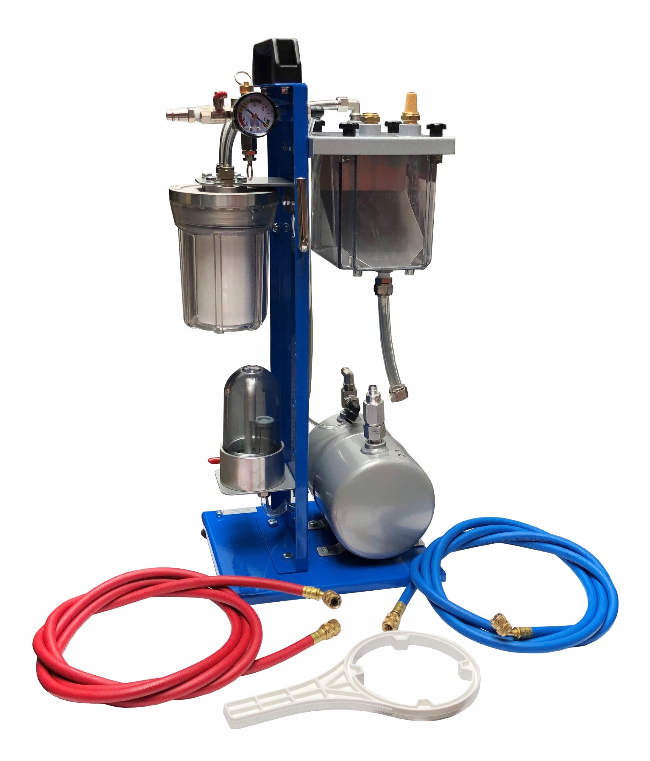 Stroj Mini na oplachovanie ohrievača – centrálne jednotky, kondenzátor