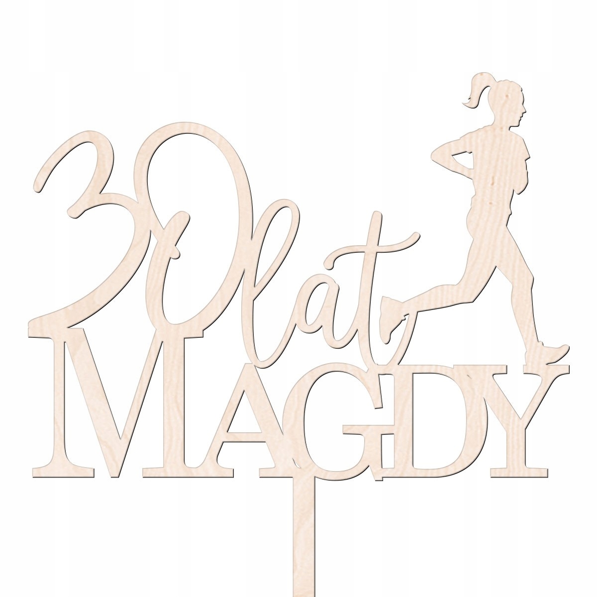 TOPPER TORT NAPIS BIEGANIE RUN KOBIETA NA URODZINY