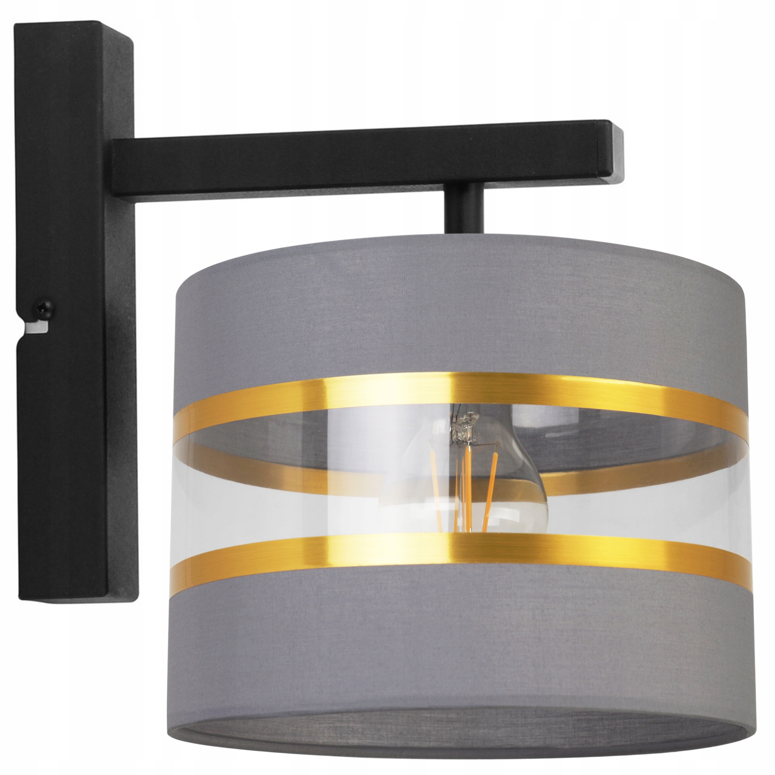 Nástěnné Svítidlo Stínidlo Elegantní Zlaté 20 CM