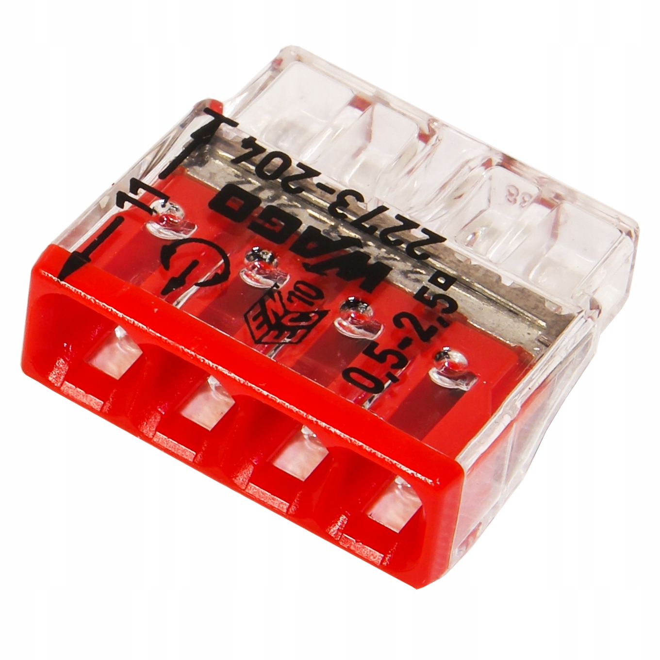 

Wago Szybkozłączka 4x0,5-2,5 mm 2273-204 1 szt