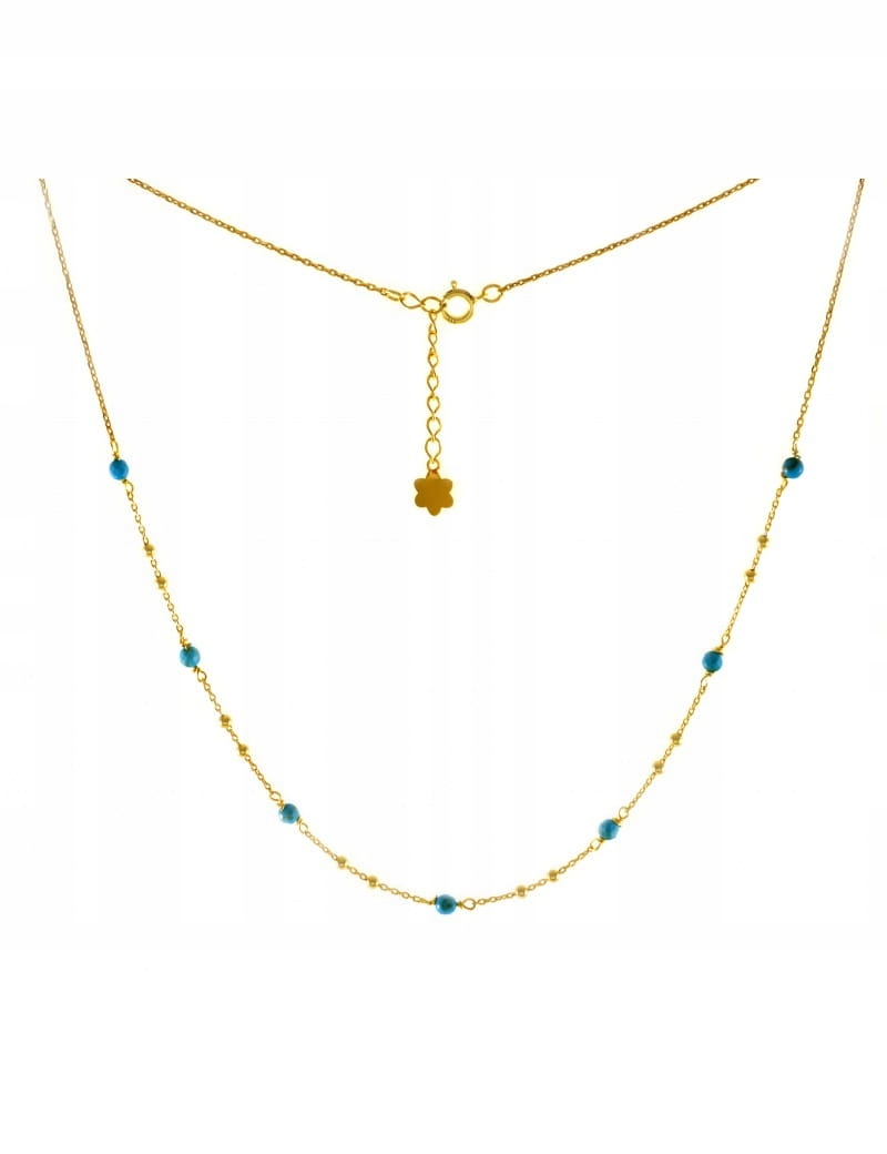 

Złoty Naszyjnik Magnezyt 925 Rękodzieło